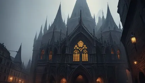 haunted cathedral,gothic church,neogothic,nidaros cathedral,ravenloft,cathedrals,cathedral,the black church,cologne cathedral,black church,ulm minster,gothic,gothic style,koln,duomo,magisterium,the cathedral,theed,dark gothic mood,spires,Conceptual Art,Sci-Fi,Sci-Fi 07