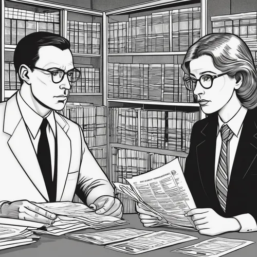 researchers,albert einstein and niels bohr,reading glasses,readers,lawyers,attorney,theoretician physician,sci fiction illustration,librarian,office line art,data exchange,bookselling,authorship,lawyer,bibliology,e-book readers,book illustration,business icons,digitization of library,knowledgeable,Illustration,Black and White,Black and White 18