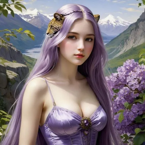 lilac blossom,violetta,violeta,liliana,la violetta,lilac flower,Art,Classical Oil Painting,Classical Oil Painting 12