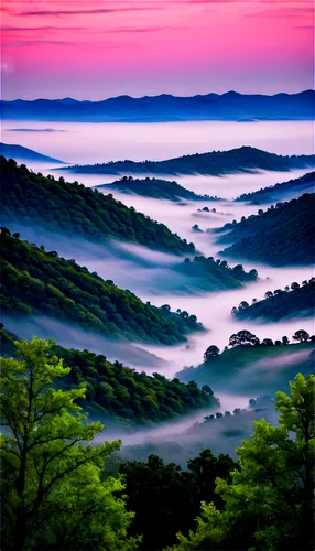 blue ridge mountains,foggy landscape,japan landscape,appalachians,sea of clouds,shenandoah valley,shenandoah,foggy mountain,purple landscape,appalachian,japanese mountains,ozarka,fog banks,amicalola,ozarks,mountainous landscape,sea of fog,west virginia,beech mountains,mountain landscape,Conceptual Art,Fantasy,Fantasy 16