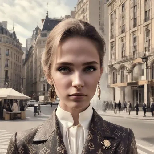 city ​​portrait,vintage woman,steampunk,woman in menswear,elegant,lily-rose melody depp,madeleine,orsay,model beauty,vintage fashion,vintage girl,aristocrat,young model istanbul,girl in a historic way,elegance,femme fatale,vintage style,victorian lady,blonde woman,woman face,Photography,Polaroid