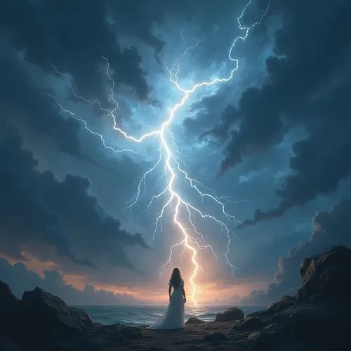 god of thunder,lightning storm,thunderstorm,quickening,lightning,strom,storm,lightning bolt,stormbringer,storms,force of nature,lightning strike,thunderous,thunderstruck,thors,thunderstorm mood,orage,thunderbolt,thundering,samuil,Illustration,Realistic Fantasy,Realistic Fantasy 01