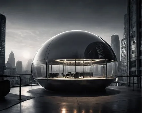 futuristic art museum,skycycle,bus shelters,glass sphere,sky space concept,futuristic architecture,technosphere,glass ball,cubic house,crystalball,discoideum,perisphere,prefabrication,the globe,arcology,prefabricated,tram car,globe,electrohome,skybar,Photography,Black and white photography,Black and White Photography 08