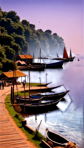 wooden boats,boat landscape,beykoz,fishing village,small boats on sea,sampan,southeast asia,teak bridge,philippines scenery,fishing boats,sailing boats,tailandia,wooden boat,wooden pier,sailing blue purple,row boats,sampans,floating huts,sailboats,boat harbor,Art,Artistic Painting,Artistic Painting 30