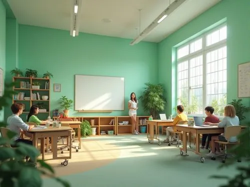 classroom,schoolroom,class room,school design,classrooms,schoolrooms,smartboards,classroom training,smartboard,3d rendering,lecture room,study room,kindergarten,school administration software,3d render,children studying,projector,montessori,3d rendered,desks,Photography,General,Realistic