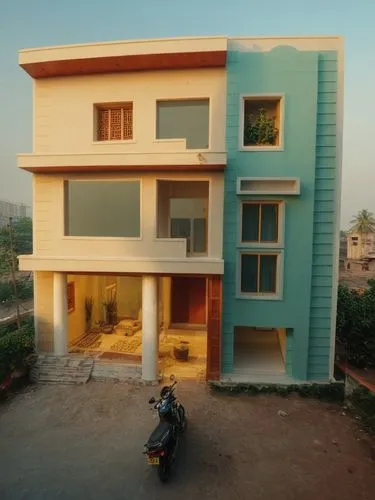 Use Asian paints colour with provide code name,a motorcycle parked outside a three story house,jodhpur,amrapali,gulbarga,palanpur,jaipur,kishangarh,Photography,General,Natural