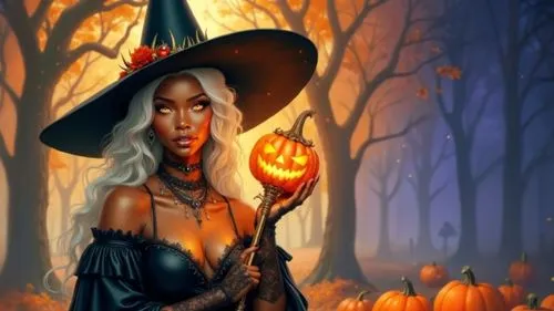 the halloween witch is holding her pumpkin,celebration of witches,halloween witch,halloween background,samhain,witching,bewitching