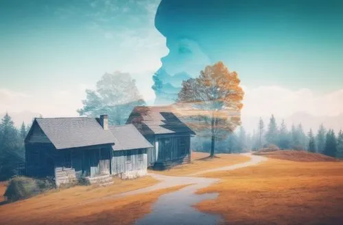 lonely house,landscape background,home landscape,virtual landscape,autumn background,cartoon video game background,salt meadow landscape,rural landscape,cloudcroft,the cabin in the mountains,3d backgr