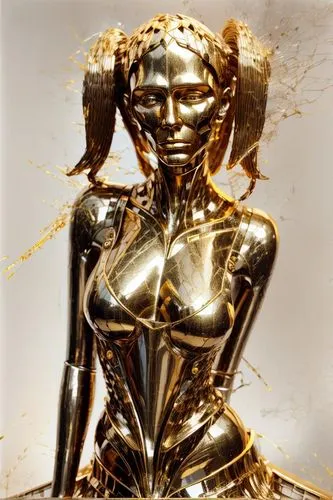 gold paint stroke,pour,tears bronze,milk splash,gilded,golden shower,woman sculpture,automaton,gold foil art,metallic,female body,mud,metal figure,cybergold,goldtron,computer art,gold foil mermaid,gynoid,mechanoid,goldust