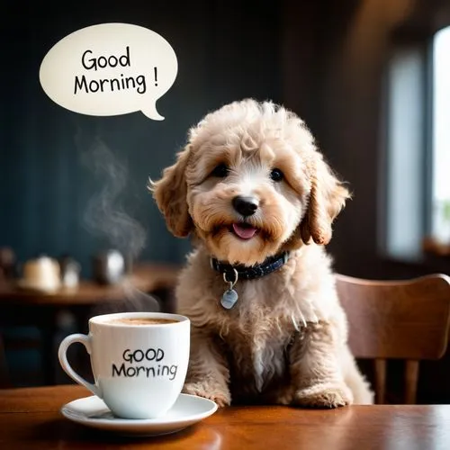 make the day great,cheerful dog,coffee background,good morning,cute puppy,i love coffee,morning,coffee time,coffee break,mocaccino,cute coffee,a cup of coffee,a buy me a coffee,gm food,good morning indonesian,hot coffee,drink coffee,morning glory family,espressino,dog cartoon,Photography,General,Cinematic