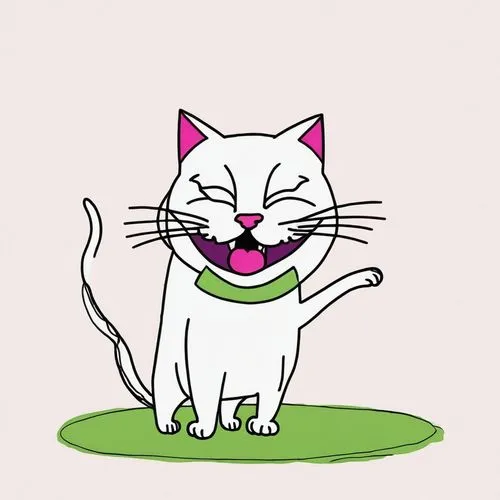 cartoon cat,cat vector,cat cartoon,funny cat,cute cat,cat kawaii,pink cat,my clipart,japanese bobtail,cute cartoon character,cat image,breed cat,cute cartoon image,cat tongue,white cat,cat-ketch,scottish fold,my beloved cat,clipart sticker,cat line art,Illustration,Children,Children 06