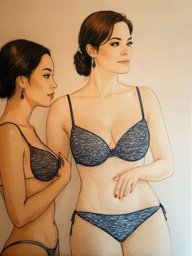 gangloff,seana,meninas,two girls,chicanas,advertising figure,Illustration,Paper based,Paper Based 26