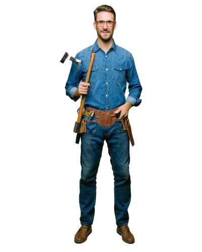 tradesman,man holding gun and light,tool belt,utilityman,a carpenter,handyman,offerman,lumberjax,lumberman,renovator,electrician,husbandman,repairman,danthebluegrassman,carpenter,tradespeople,contractor,lumberjack pattern,handymen,workman,Art,Classical Oil Painting,Classical Oil Painting 30