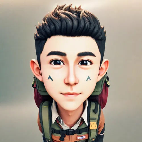 cute cartoon character,vax figure,3d figure,edit icon,pubg mascot,tiktok icon,3d model,clay doll,custom portrait,download icon,paeonie,scout,songpyeon,game figure,animated cartoon,figurine,kr badge,gr