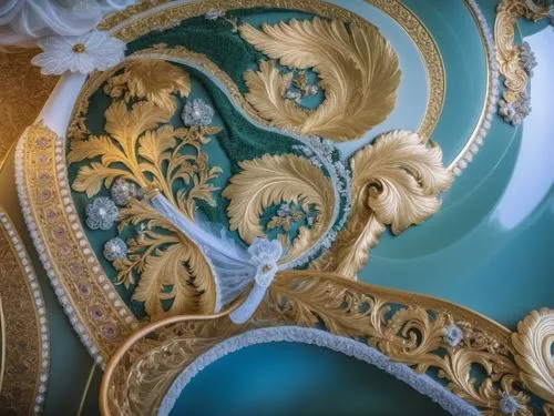 plasterwork,theater curtain,peterhof palace,rococo,baroque,ornate,proscenium,theatre curtains,ornate room,catherine's palace,versailles,theater curtains,circular staircase,jugendstil,peterhof,art nouveau frames,tureens,bolshoi,intricacy,staircase,Photography,Fashion Photography,Fashion Photography 04