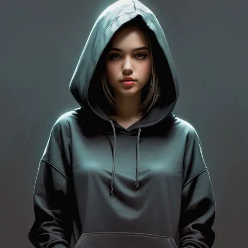 hoodie,digital painting,tracksuit,sweatshirt,world digital painting,puma,hooded,portrait background,sci fiction illustration,girl portrait,digital art,mulan,jacket,cg artwork,windbreaker,vector illustration,vector art,parka,digital artwork,mystical portrait of a girl,Conceptual Art,Fantasy,Fantasy 13