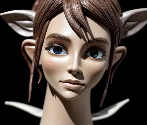 avec un style d'elfe
,a realistic image of a young woman in the form of a elf,wood elf,violet head elf,elf,elven,elfin,male elf