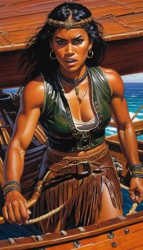 hinemoa,angra,polynesian girl,orishas,nzinga,iroquoian,Illustration,American Style,American Style 07