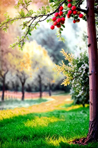 nature background,autumn background,crabapples,cherry branch,background view nature,cherry tree,apple orchard,red berries,apple tree,landscape background,background bokeh,autumn frame,spring background,free background,fruit tree,autumn tree,nature wallpaper,orchard,red tree,cherry trees,Art,Classical Oil Painting,Classical Oil Painting 18