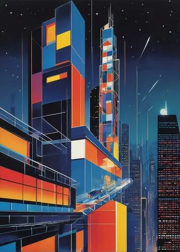 cybercity,metropolis,futurist,cinerama,polara,ctbuh,sedensky,skyscrapers,popmart,futuristic architecture,cityscape,hypermodern,skyscraper,capcities,cybertown,kimmelman,coruscant,megacorporation,highrises,futurists,Art,Artistic Painting,Artistic Painting 43