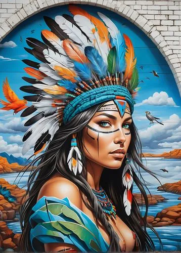 cherokee,native american,american indian,the american indian,anishinabe,adnate,sioux,indigenous painting,pocahontas,shoshone,navaho,native,lakota,illiniwek,nuxalk,chicana,amerindian,amerindien,laduke,indian headdress,Conceptual Art,Graffiti Art,Graffiti Art 09