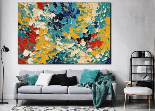 abstract painting,boho art,flower painting,modern decor,abstract cartoon art,abstract artwork,art painting,flower wall en,oil painting on canvas,floral composition,sunflowers in vase,paintings,contemporary decor,interior decor,meticulous painting,decorative art,paint splatter,wall decor,abstract flowers,painting pattern,Art,Artistic Painting,Artistic Painting 42