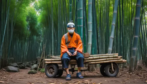 bamboo forest,bamboo frame,bamboo plants,bamboo,hawaii bamboo,bamboo car,bamboo curtain,forest workers,fushimi inari shrine,forest man,fushimi inari-taisha shrine,bamboo flute,bamboo shoot,vietnam,forest workplace,arashiyama,vietnam's,nature and man,asian costume,people in nature,Conceptual Art,Graffiti Art,Graffiti Art 04