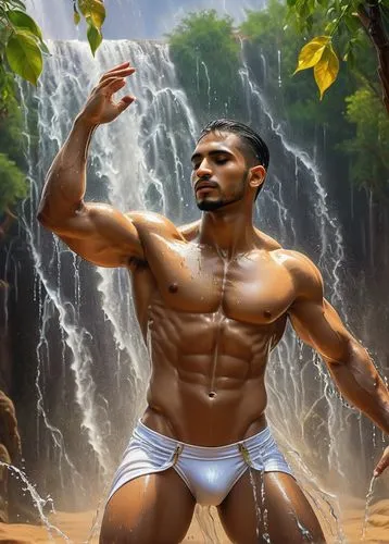 kushti,tarzan,pelado,pandav,loincloths,aravan,Art,Artistic Painting,Artistic Painting 35