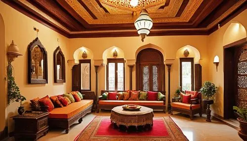 interior decor,riad,haveli,moroccan pattern,interior decoration,ornate room,javanese traditional house,stucco ceiling,home interior,sitting room,luxury home interior,amanresorts,contemporary decor,ethnic design,vaulted ceiling,qasr al watan,decor,arabic background,morocco,interiors,Art,Artistic Painting,Artistic Painting 01