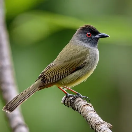 bird Bulbul à barbe blanche
Criniger calurus - Red-tailed Greenbul,himalayan bulbul,sooty-headed bulbul,java finch,swee waxbill,bulbuls,apalis,japanese white-eye,lesser swamp warbler,thornbills,bulbul