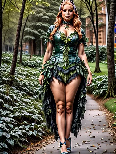 fantasy woman,faerie,poison ivy,cosplay image,celtic woman,the enchantress,fairy tale character,ballerina in the woods,faery,fairy queen,evil fairy,garden fairy,celtic queen,woman walking,little girl fairy,fae,julia butterfly,bodypainting,super heroine,plus-size model