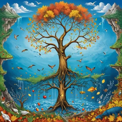 colorful tree of life,autumn background,autumn tree,mabon,tree of life,autumn icon,deciduous tree,autumn landscape,fall landscape,flourishing tree,autumn theme,autumn trees,nature background,celtic tree,birch tree background,magic tree,round autumn frame,albero,arbol,deciduous trees,Unique,Design,Blueprint