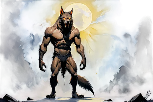 howling wolf,wolfman,werewolf,wolf,werewolves,minotaur,wolfdog,wolverine,black shepherd,sun god,nine-tailed,faun,lone warrior,gray wolf,wolf bob,constellation wolf,barbarian,red wolf,king shepherd,shamanic,Conceptual Art,Oil color,Oil Color 20