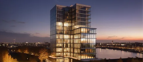 residential tower,glass facade,hoboken condos for sale,steel tower,olympia tower,skyscapers,renaissance tower,metal cladding,glass facades,high-rise building,sky apartment,impact tower,urban towers,el