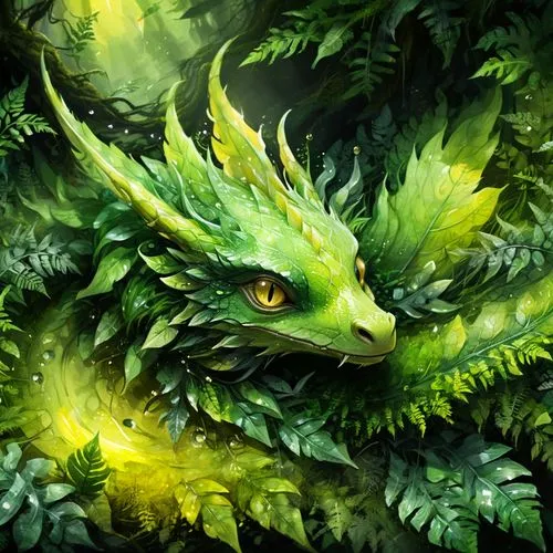 forest dragon,green dragon,painted dragon,green dragon vegetable,patrol,basilisk,dragon of earth,dragon,gryphon,emerald lizard,forest animal,dragon design,green wallpaper,dragon li,wyrm,natura,ferns,druid,dryad,forest king lion,Conceptual Art,Fantasy,Fantasy 02