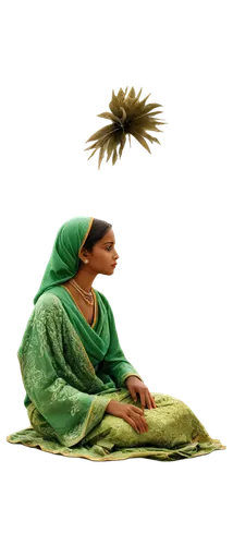 9 composition, high-resolution details, realistic texture, subtle shadows.,an indian woman sitting on the ground and looking at a small insect,indian woman,dupatta,sarees,shakuntala,anarkali,bhanwari,