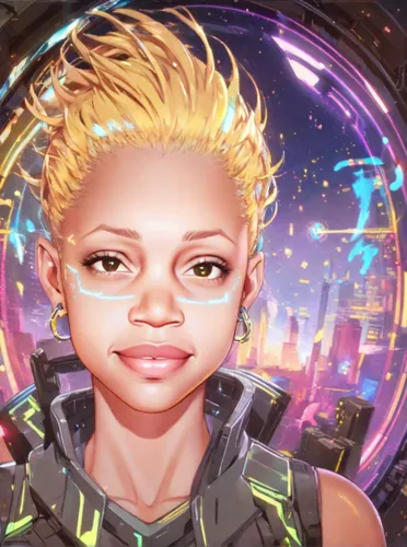 portrait background,sci fiction illustration,life stage icon,heliosphere,virtual identity,callisto,cyberspace,custom portrait,artificial hair integrations,game illustration,world digital painting,city