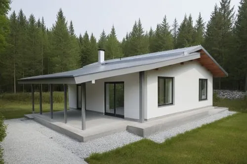 passivhaus,inverted cottage,prefabricated buildings,electrohome,3d rendering,folding roof,Photography,General,Realistic