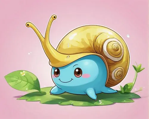 bulu,springsnail,minimo,kawaii snails,snail,mandora,Illustration,Japanese style,Japanese Style 01