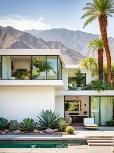 palm springs,mid century house,mid century modern,neutra,panamint,dunes house,shulman,two palms,luxury real estate,luxury property,amanresorts,dreamhouse,beautiful home,mansions,palmilla,pool house,modern house,royal palms,xeriscaping,modern architecture,Illustration,Realistic Fantasy,Realistic Fantasy 24