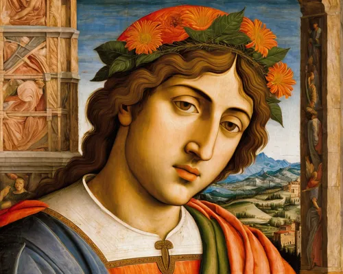 botticelli,raffaello da montelupo,andrea del verrocchio,raphael,bellini,barberini,carpaccio,italian painter,dornodo,lacerta,portrait of christi,the angel with the veronica veil,saint ildefonso,florentine,la nascita di venere,michelangelo,bolognese,medicine icon,tuscan,detail,Art,Classical Oil Painting,Classical Oil Painting 19