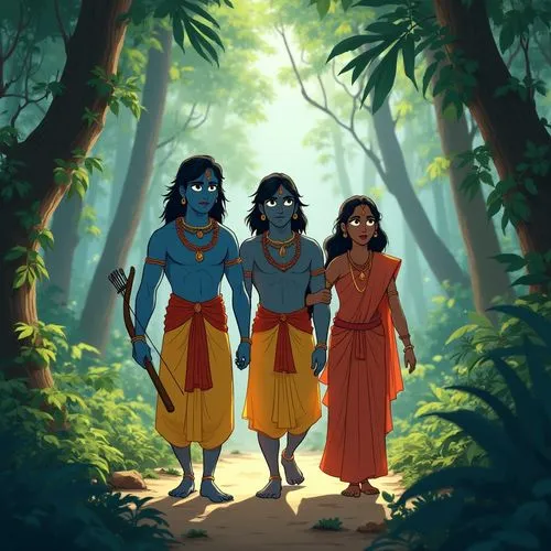 vaishnavites,pandavas,ramayan,krishnas,trimurti,rakshasas