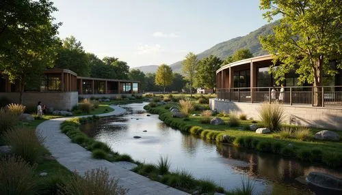 3d rendering,render,arrowtown,creekside,amanresorts,ecovillage,revit,sketchup,ecovillages,lefay,zen garden,landscaped,sake gardens,streamwood,japanese zen garden,yountville,streamside,3d render,andermatt,golf resort