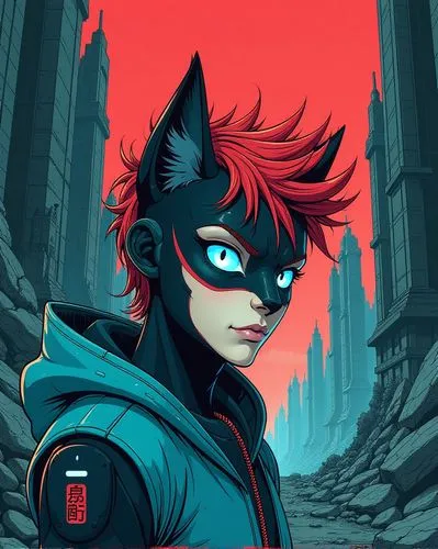 celldweller,lykos,batwoman,scorpia,klayton,tora,Illustration,American Style,American Style 01