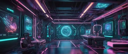 spaceship interior,ufo interior,cyberia,scifi,neon coffee,cyberscene,cyberpunk,spaceland,tron,futuristic,computer room,electrohome,sci - fi,nightclub,3d render,cyberscope,cyberworld,corpus,vapor,spaceship space,Conceptual Art,Daily,Daily 21