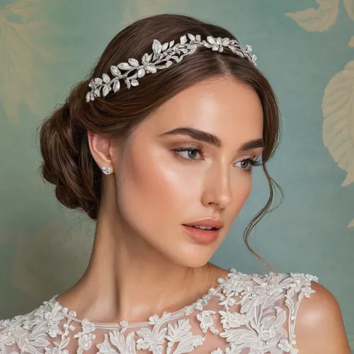 bridal jewelry,bridal accessory,spring crown,diadem,princess crown,headpiece,bridal clothing,hair accessories,bridal,vintage floral,vintage lace,hair accessory,silver wedding,wedding details,romantic look,crown daisy,tiara,women's accessories,white rose snow queen,dahlia white-green,Illustration,Realistic Fantasy,Realistic Fantasy 03