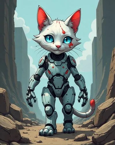 korin,robotboy,gatab,cyberian,robicheaux,cat vector,Conceptual Art,Sci-Fi,Sci-Fi 05