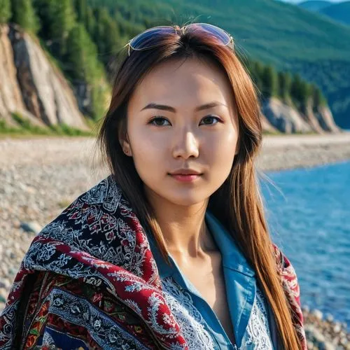 mongolian girl,inner mongolian beauty,asian woman,buryatia,chukchi,wangmo,Photography,General,Realistic