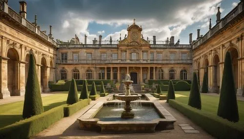 harlaxton,grimsthorpe,highclere castle,brideshead,chatsworth,waddesdon,brodsworth,montacute,cliveden,witley,ditchley,highclere,pemberley,althorp,sudeley,culford,versailles,burghley,nostell,holburne,Art,Artistic Painting,Artistic Painting 51