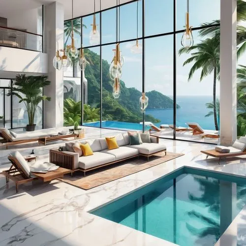 luxury home interior,oceanfront,luxury property,ocean view,holiday villa,penthouses,tropical house,beautiful home,oceanview,modern living room,interior modern design,dreamhouse,luxury home,pool house,amanresorts,beachfront,paradisus,tropical island,crib,great room,Unique,Design,Sticker